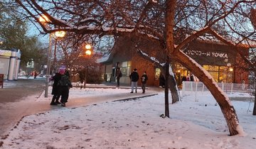 зима, гололед