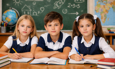 Школьники нейросеть