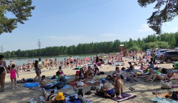 Пляж в Тюмени