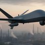 Сгенерированная нейросетью иллюстрация: дрон над промзоной.