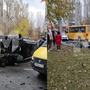 Кадры очевидцев с места аварии