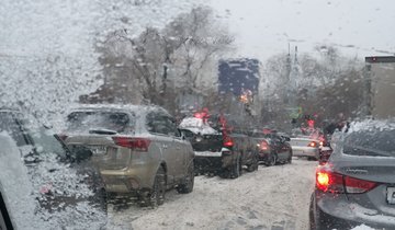 машины_снег